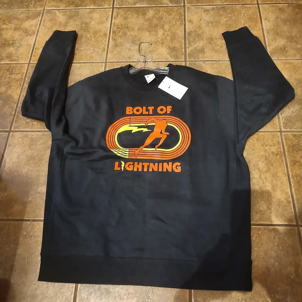 Rare Nike Bolt of Lightning Sweatshirt XL Black